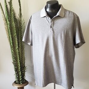 Calvin Klein heathered gray polo NWT